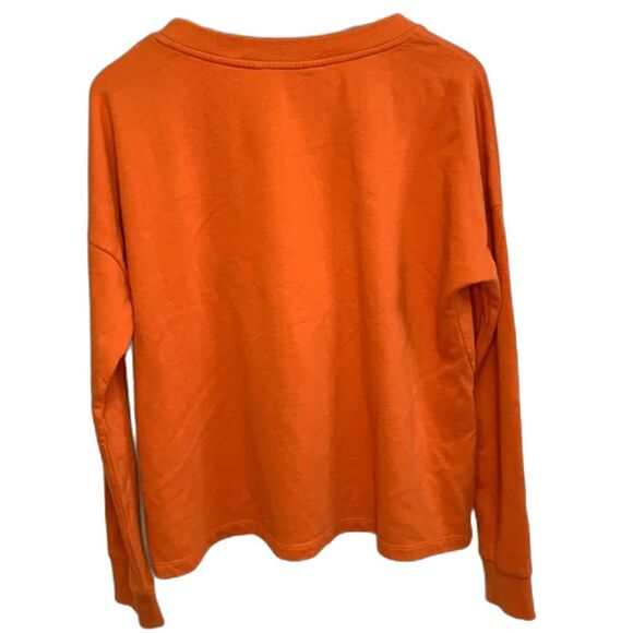 Odd Molly Anthropologie Orange French Terry “Sovereign” Embroidery Sweatshirt M - Picture 5 of 13